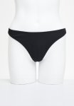 Cotton On Refined High Side Thong Bikini Bottom - Black Crinkle