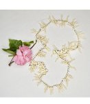 Coral Stone String Necklace - Cream Free