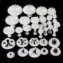 Hanperal 33 Pieces Fondant Cake Cookie Plunger Cutter Sugarcraft Diy Decorating Mold Tool