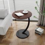 Wooden C-shape Frame Coffee Table - Oak