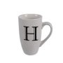 Mug Household Accessories Ceramic 3 Pack White Letter H