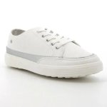 Pierre Cardin Dijon 5 Lace Up Sneaker - White silver - 9