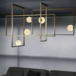 Labyrinth Ceiling Light Gold Or Black - Black