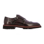 Double Monk Strap Brogues -bordo