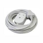Alphacell 15M White Extension Cord 10A