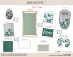 Cot Duvet Bedding Green Eucalyptus Set Neutral