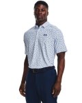 Men's Ua Iso-chill Floral Dash Polo - Oxford Blue Sm