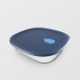 Voila Glass Square Bakeware And Airtight Food Storage Dish 1.6L