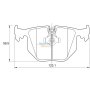 Stone Brake Pad Set Rear SP21282