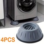 4PCS SET Anti Vibration Pads Washer & Dryer Pedestals Noise Dampening Protects Laundry Room Floor Anti Vibration Pads For Washin