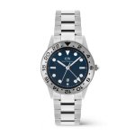 Iconic Gmt Link Brushed Bezel Silver