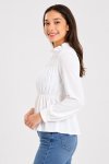 Ladies Casual Long Sleeve Office White Winter Blouse