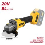 Deli Lithium-ion Angle Grinder 20V Cordless