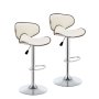 Nu Dekor - Stella Bar Stool - Set Of 2 - White