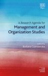 A Research Agenda For Management And Organization Studies Hardcover