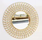 Round Gold Metal Mirror 51CM