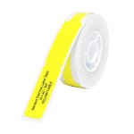 P-type Thermal Cable Labels 12.5X74MM Yellow 65 Pack