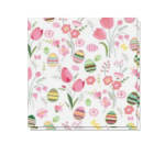 3PLY Lunch Napkins Eggs & Tulips 20PCS 33X33CM
