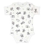 Babes & Kids Little Acorn - Short Sleeve African Animals Onsie Bodysuit
