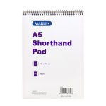 Top Spiral Short Hand Pad Marlin A5 140 Page Pack Of 12 Books