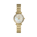 Fossil Ladies Carlie Gold Tone Bracelet Watch