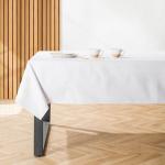 Plain Tablecloth White - 10-12 Seater 150X340CM