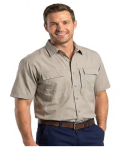 Vulcan Tamboti Vented Ss Bush Shirt Stone Med