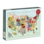 Wendy Gold Usa State Flowers 1000 Piece Puzzle   Jigsaw