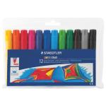 Staedtler Jumbo Colour Markers 12PK Assd