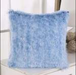 Smte Fluffy Pillow Covers Set Blue With Keychain
