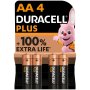 Duracell Plus Aa Batteries 4 Pack