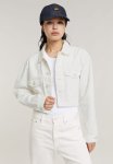 G-star Raw Cropped Wander Jacket Destroyed Wmn - Lt Chalk Gd Destroyed