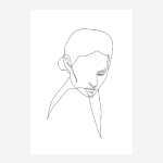 Line Art Print - Monolisa 6