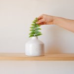 Suzi Vase - White Speckle - 12CM Height