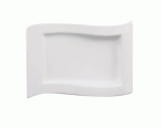 Platter Nova Style Wave Rim Plate 33 X 22 Cm