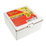 Tork Craft 50PC Gold Discs 125MM 40 Grit 8 Holes Hook & Loop ABR97040