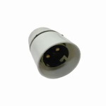 CL0537B Electrical Bulb Socket Inline B22 Bayonet Plastic