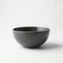 - Embossed Lines Cereal Bowl Choose From 5 Colours - Dark Grey