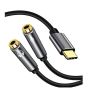 Usb-c To Dual 3.5MM Female Aux Cable Double Earphones Audio Cable 1.5M