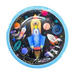 Outer Space Rocket Paper Plate 10PCS - Factory Plaza
