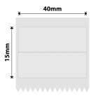 NB615 - - B1 B21 B3S B4 - 40X15MM 2R - 460 Transparent Labels 1