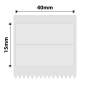 NB615 - - B1 / B21 / B3S / B4 - 40X15MM/2R - 460 Labels - Transparent 1