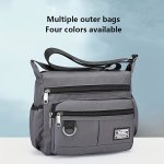 Fashion Crossbody Shoulder Bag For Women Lightweight Multi-zipper Versatile And Simplistic Available In Four Colors