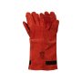 Pioneer Safety Gloves Leather Heat Resistant Elbow High Heat Red