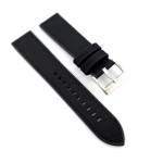 Hybrid Fkm Rubber & Sailcloth Strap - Black Steel Hardware - 20MM