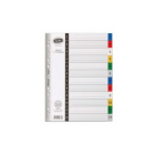 Bantex Dividers Pp Multi-punched A4 1-12 Division Pp Index 6 Colours.
