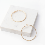 Medium Gold Hoop Earrings - Gold
