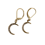 Jewellery - Crescent Moon Clip Earrings - Gold Plated