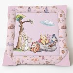 Winnie The Pooh And Friends Drawing Simple Pink Themed Nursery Floor Playmat