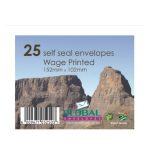 152X102 Wage Envelopes Printed PK25